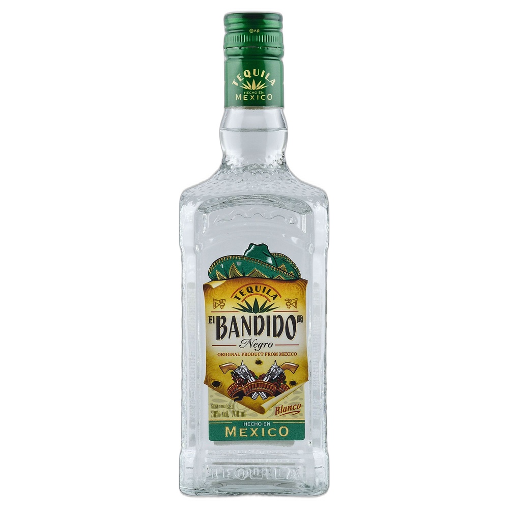 Спиртной напиток Текила Эль Бандидо Негро Бланко 0.7  Италия  - интернет-магазин Близнецы