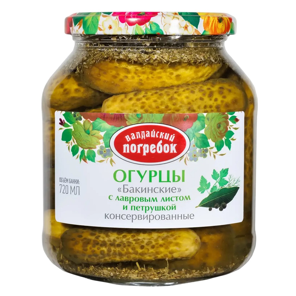 Огурцы Валдайский погребок Бакинские  - интернет-магазин Близнецы