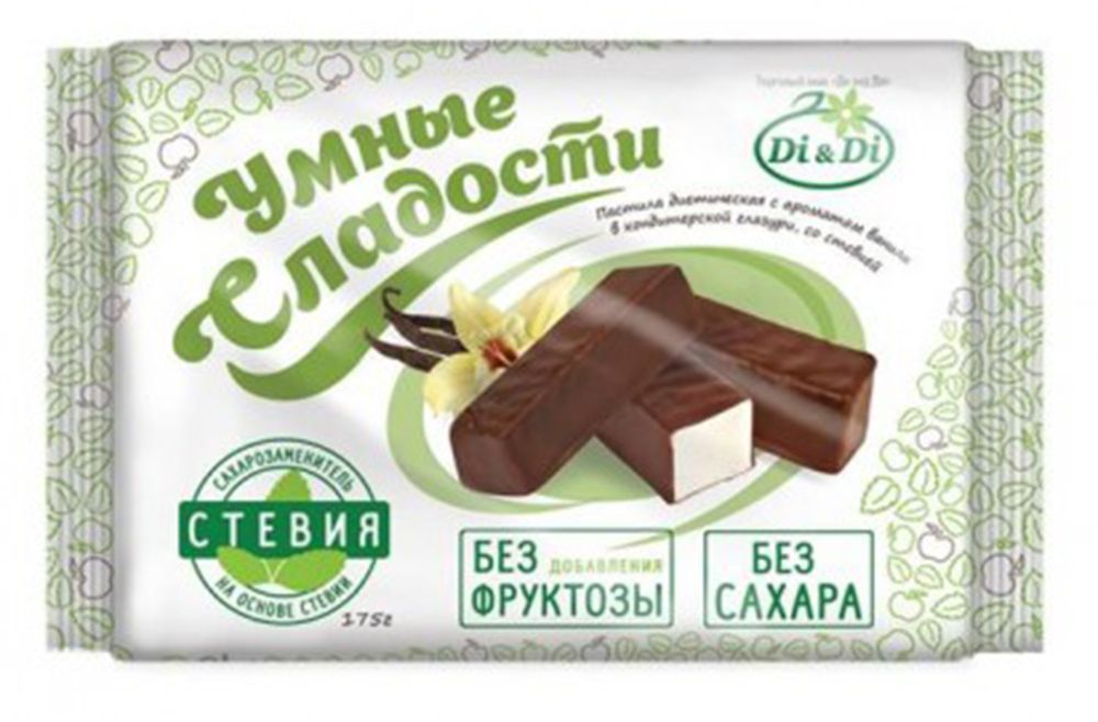 Пастила Ди энд Ди УС в шоколадной глазури на изомальте без глютена 175 г пакет
