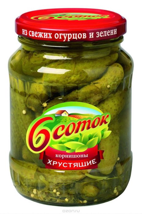Корнишоны Медовые  6 соток  350г бан