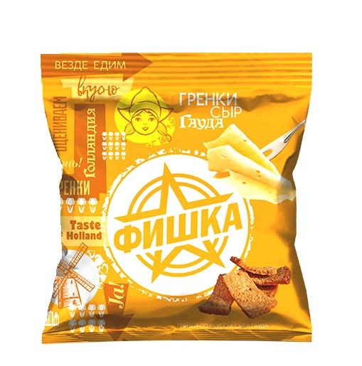 Гренки Фишка Сыр 120г - интернет-магазин Близнецы