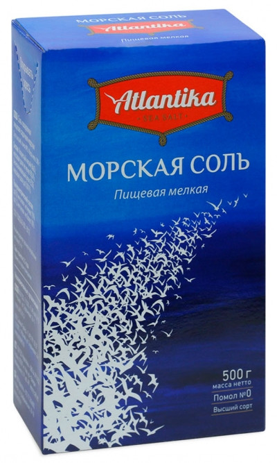 Соль Морская Атлантика карт 500г - интернет-магазин Близнецы