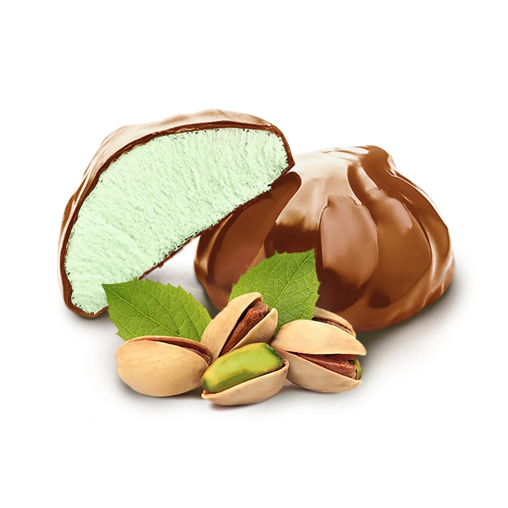 Зефир Нева Фисташковый вкус в глазури кг - интернет-магазин Близнецы