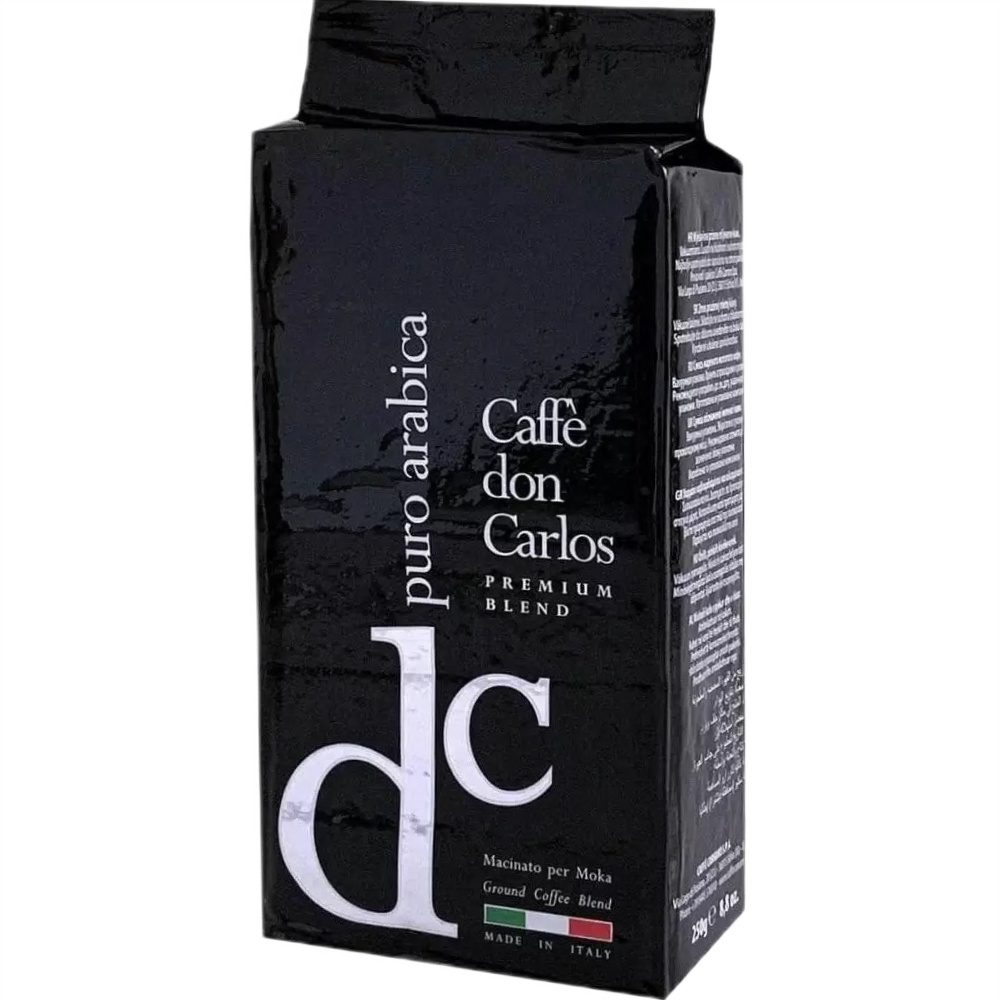 Кофе Don Carlos Puro Arabica молот 250г в уп - интернет-магазин Близнецы