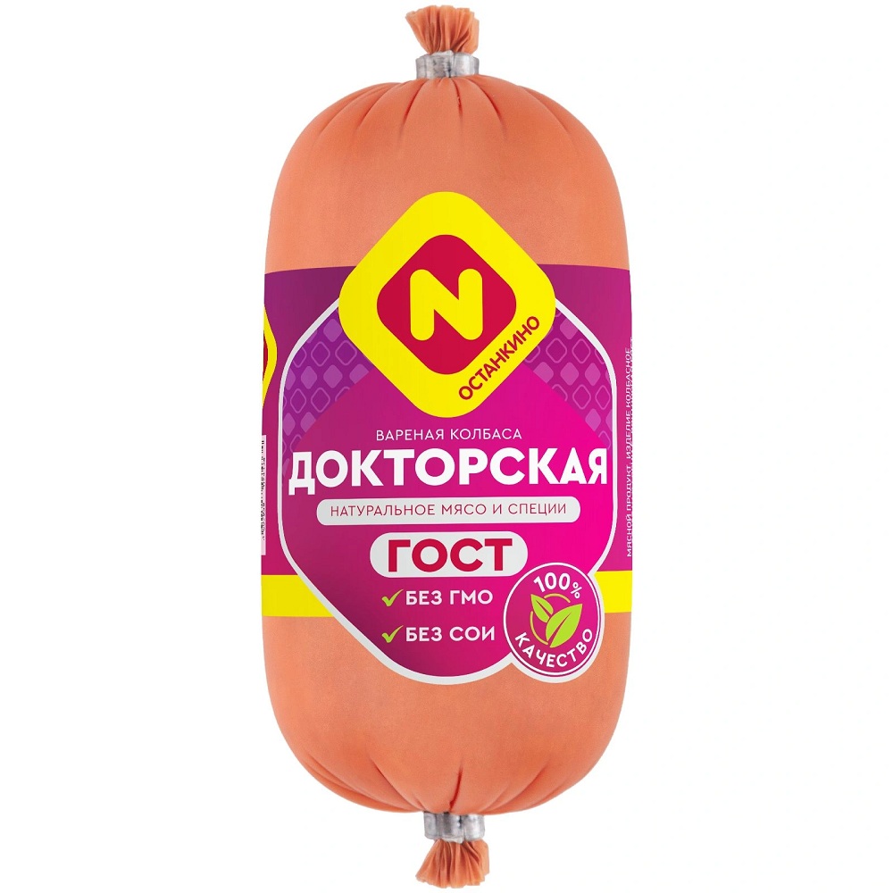 Колбаса Докторская вар ГОСТ в с п о  Останк  400г - интернет-магазин Близнецы