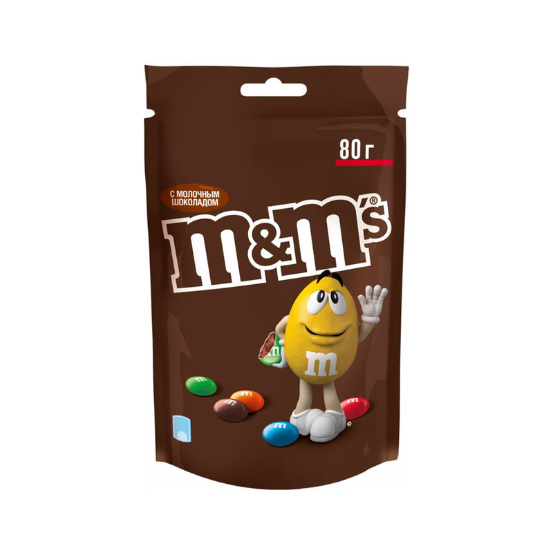 Драже М & M с молочным шоколадом 80г - интернет-магазин Близнецы