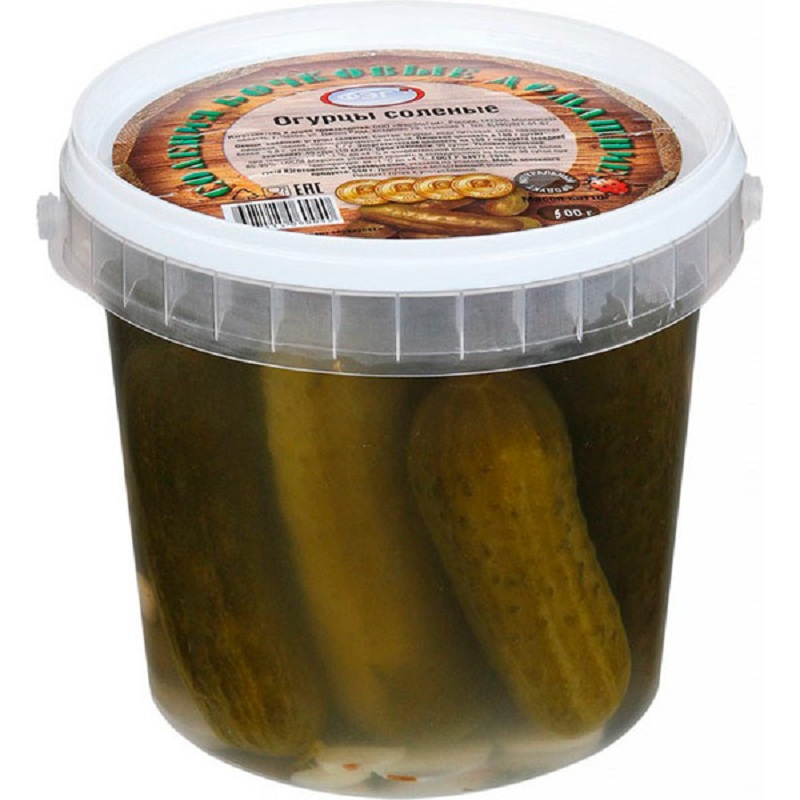 Огурцы солен  ФерЭльГам  банка 500г - интернет-магазин Близнецы