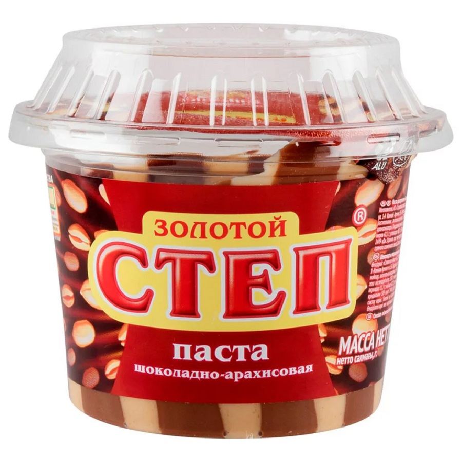 Паста Золотой Степ шоколадно-арахисовая 220г шт - интернет-магазин Близнецы