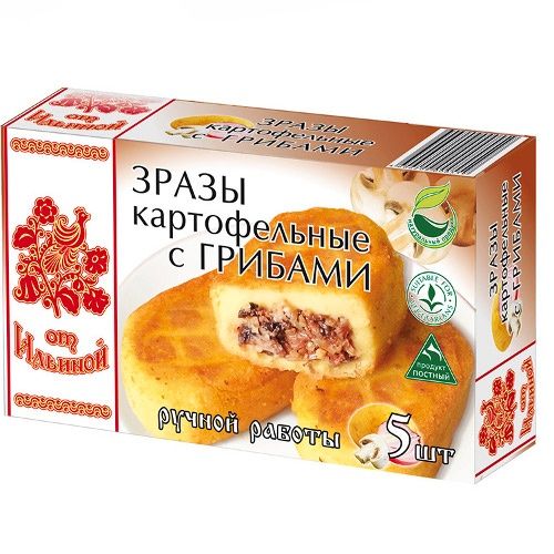 Зразы картоф с грибами  от Ильиной  500г 306  - интернет-магазин Близнецы