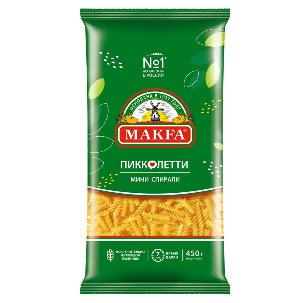 Макароны Makfa Пиколетти мини спирали, 450 г