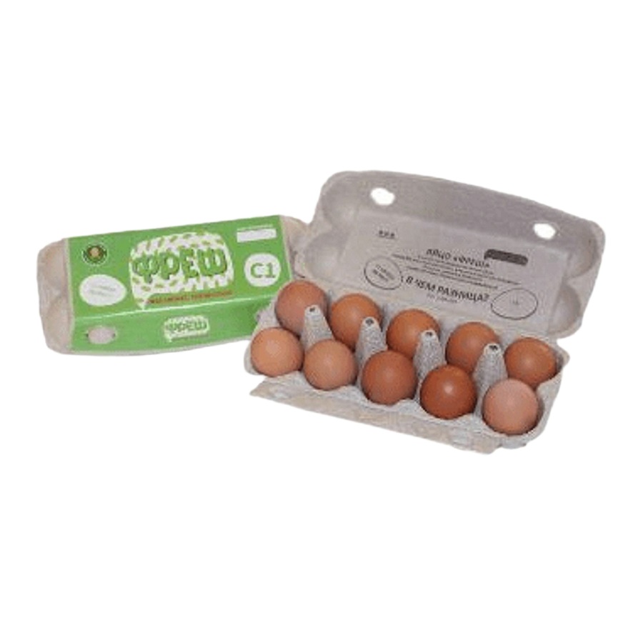Яйцо курин 1категории Фреш (10 шт) шт - интернет-магазин Близнецы