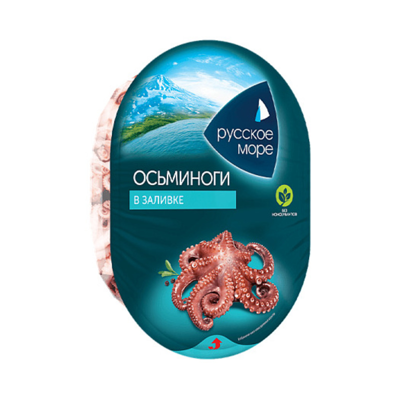 Осьминог в заливке  Русское море  180г - интернет-магазин Близнецы