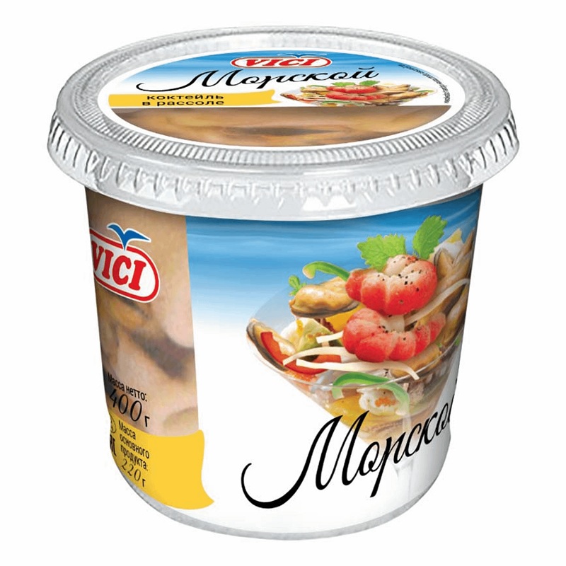 Салат Морской Коктейль в рассоле - интернет-магазин Близнецы