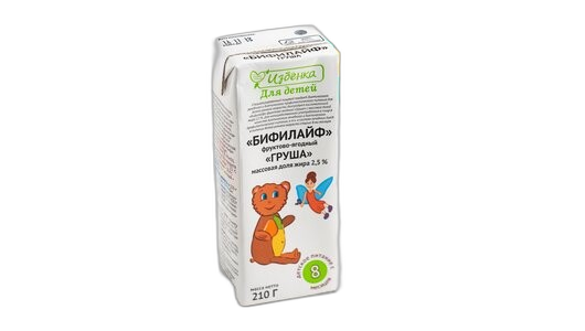 Бифилайф 2,9% детский без сахара  ВкусВилл  210г шт