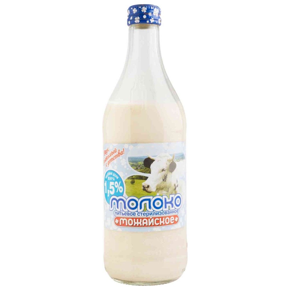 Молоко стер 1.5% Можайское шт 0.45л - интернет-магазин Близнецы