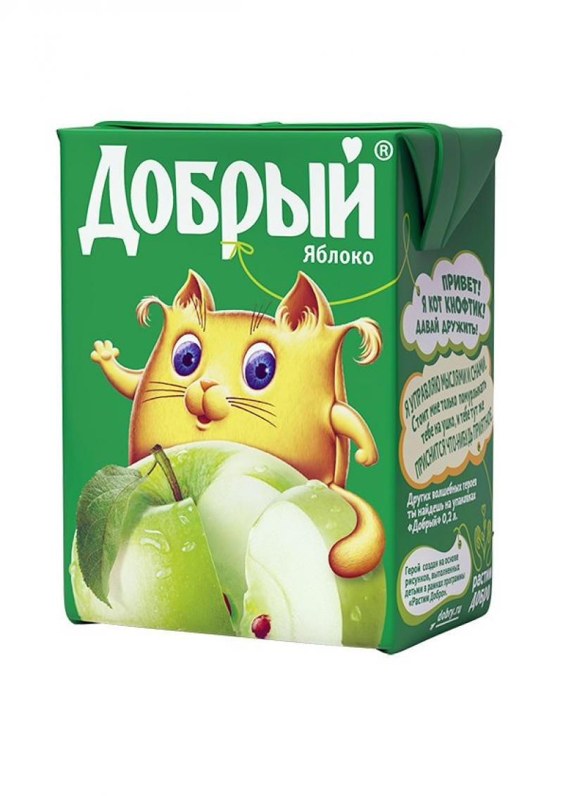 Сок Добрый Яблоко пак 0.2 л - интернет-магазин Близнецы
