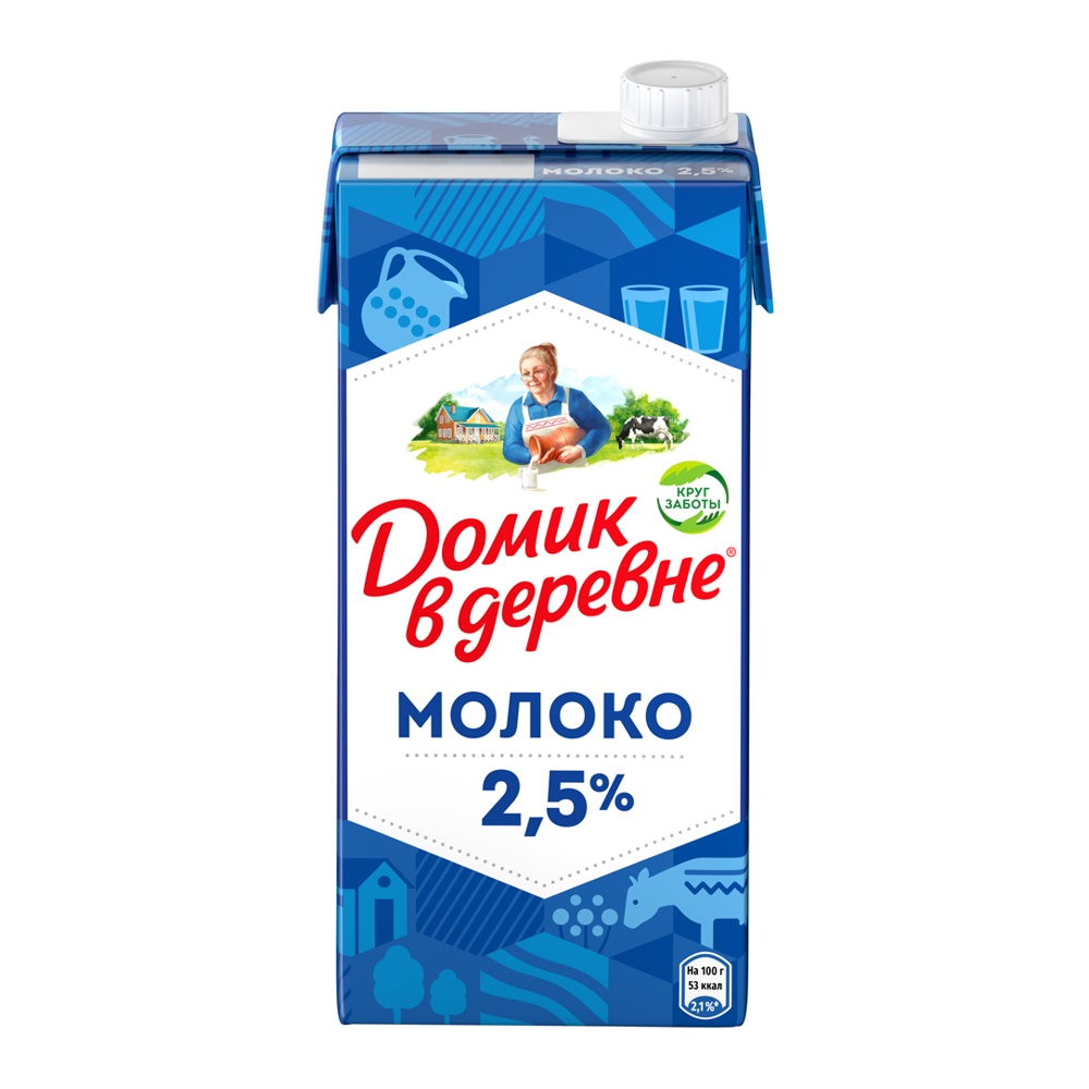 Молоко ультра 2.5% Домик Лианозово 924мл шт - интернет-магазин Близнецы