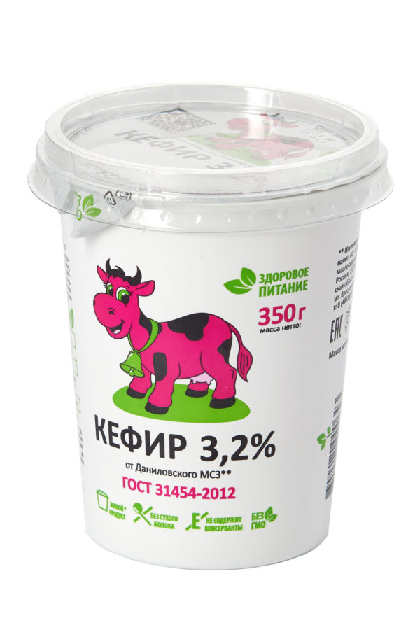 **Кефир 3,2%  Даниловский МСЗ  350г шт - интернет-магазин Близнецы