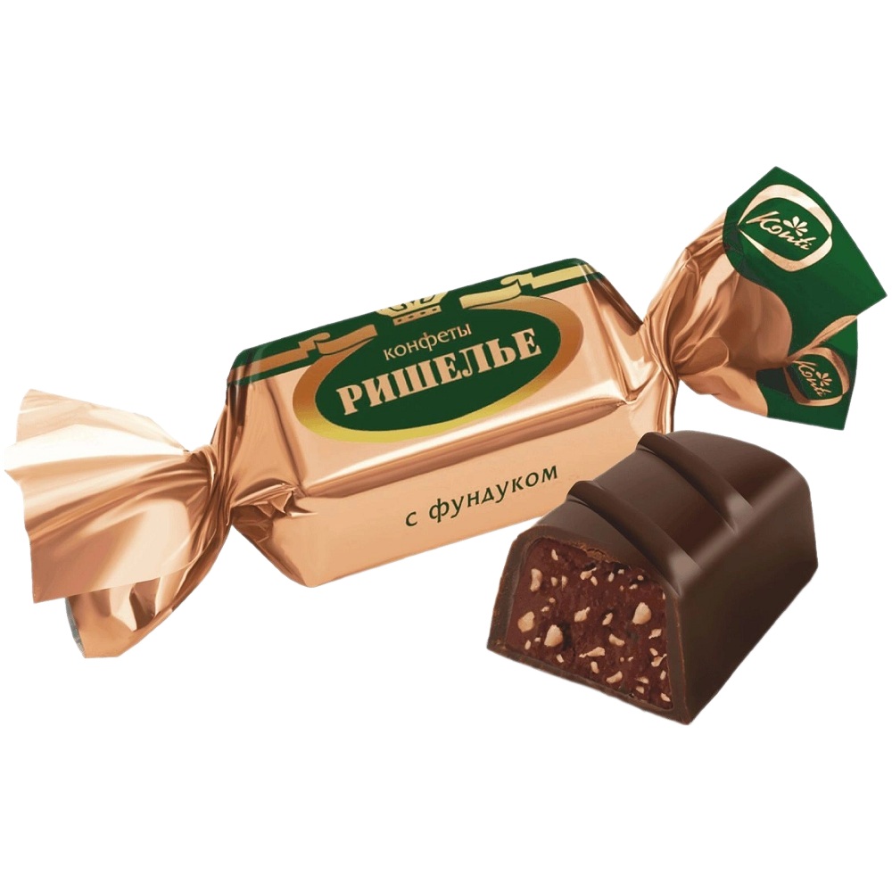 Конфеты Конти Ришелье с фундуком  кг - интернет-магазин Близнецы
