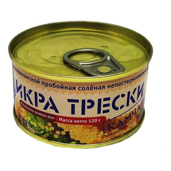 Икра трески ключ  Сокр океана  ж бан 120г - интернет-магазин Близнецы