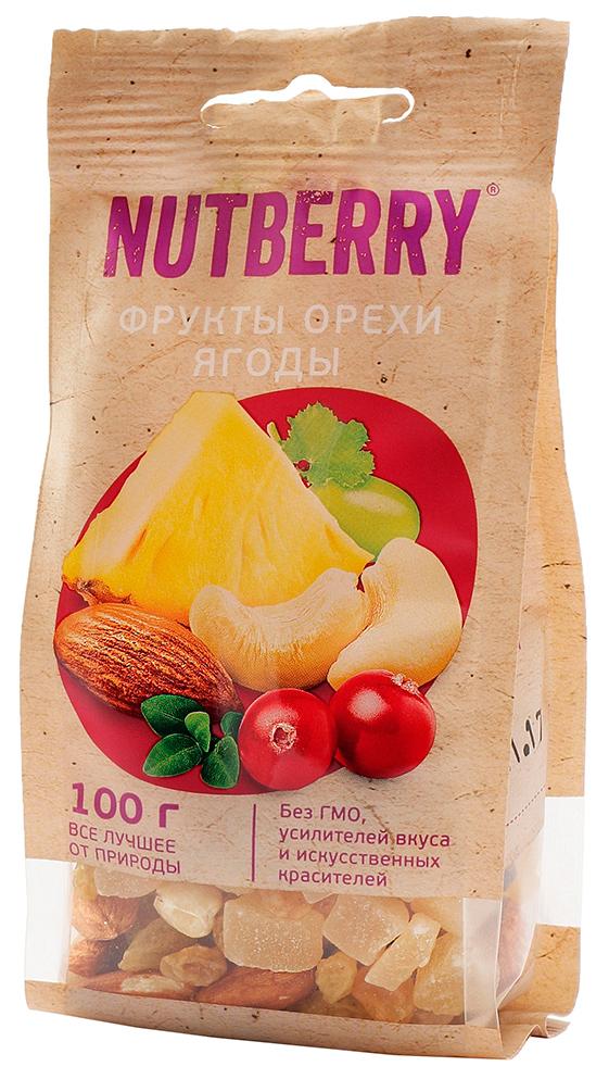 Nutberry Смесь фрукты орехи ягоды  Гуд Фуд  100г - интернет-магазин Близнецы