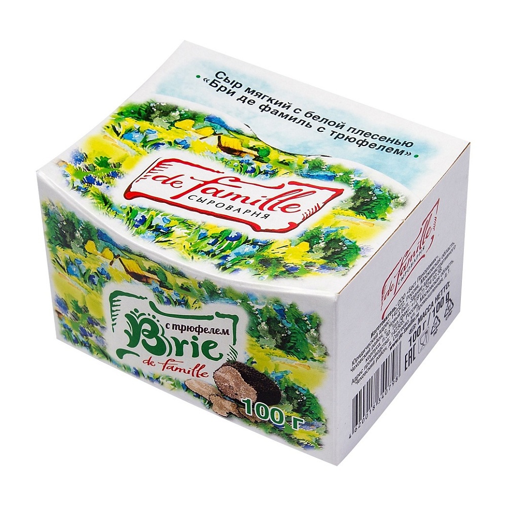 Сыр Бри де фамиль с трюфелем 50%  Россия   - интернет-магазин Близнецы