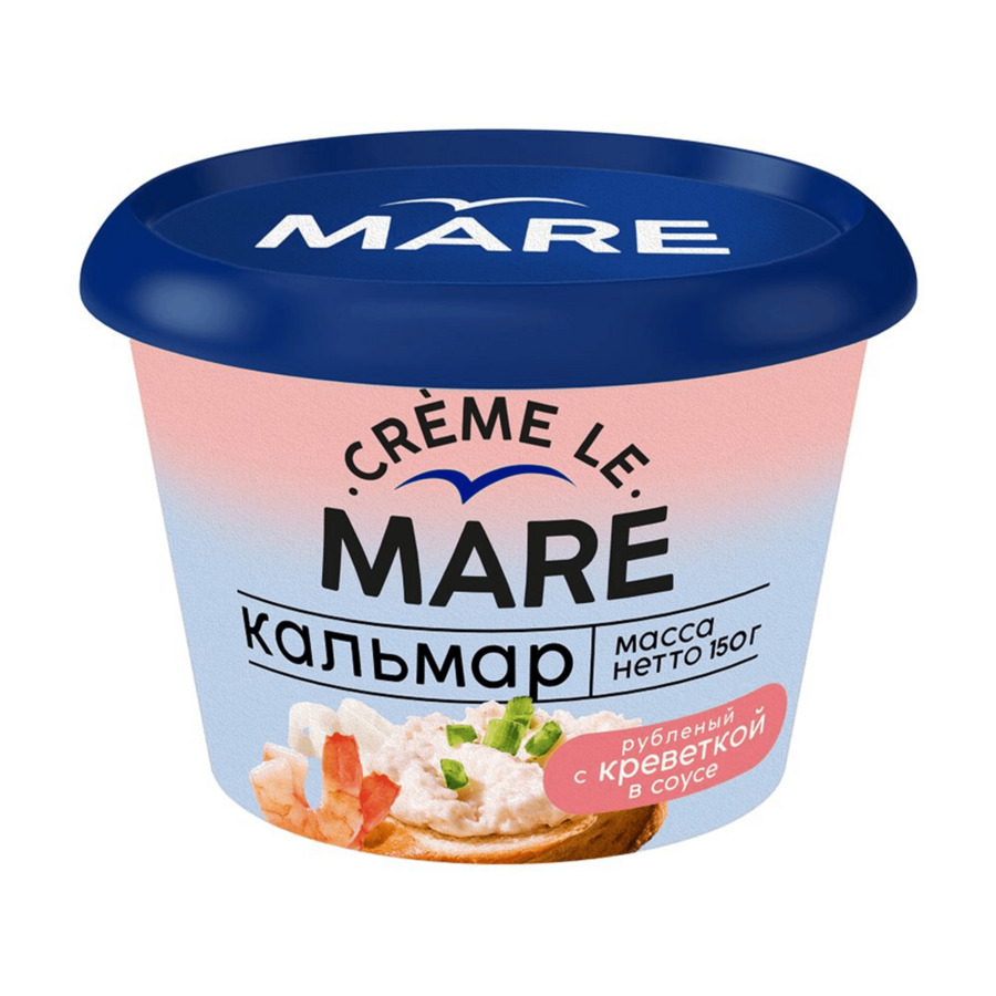 Кальмар рублен с кревет в соусе  Балт Берег  пл бан 150г - интернет-магазин Близнецы