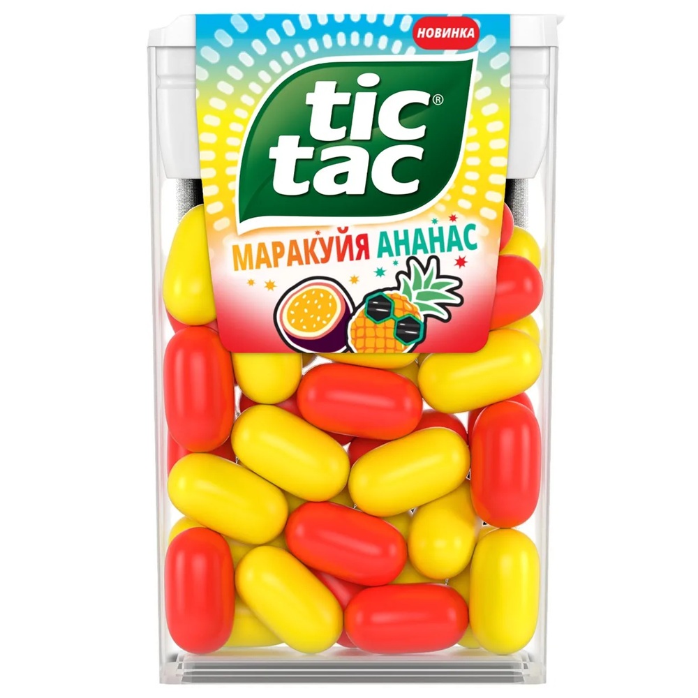 Драже Tic Tac маракуйя-ананас, 16 г