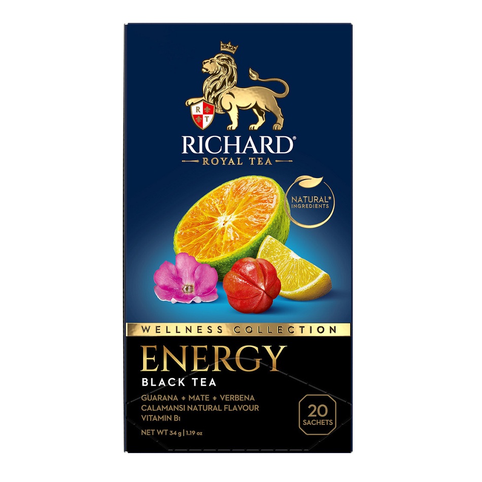м Чай Ричард Energy 34г (20*1.7г) пак - интернет-магазин Близнецы