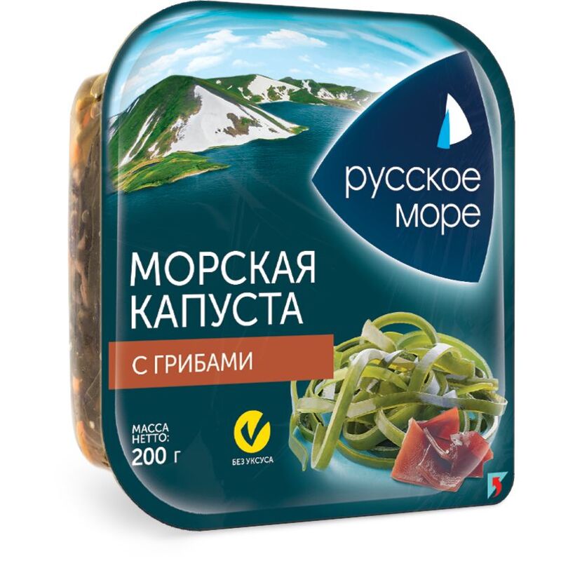 рм Морская капуста с грибами  Русск Море  200г - интернет-магазин Близнецы