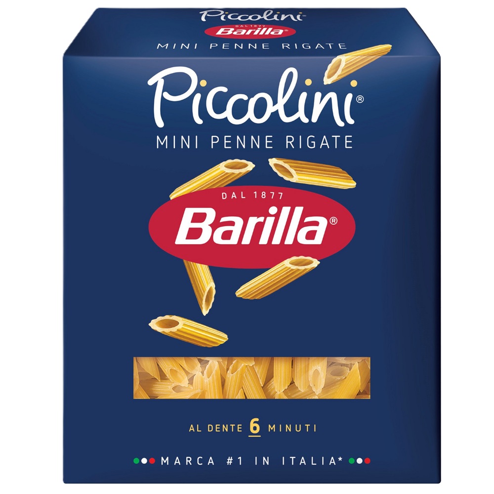 Макароны Barilla Piccolini Mini Penne Rigate №66 перья, 450 г