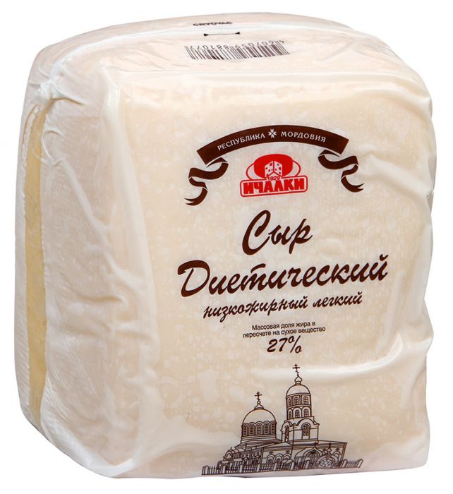 Сыр Диетический 27%  Ичалки   - интернет-магазин Близнецы