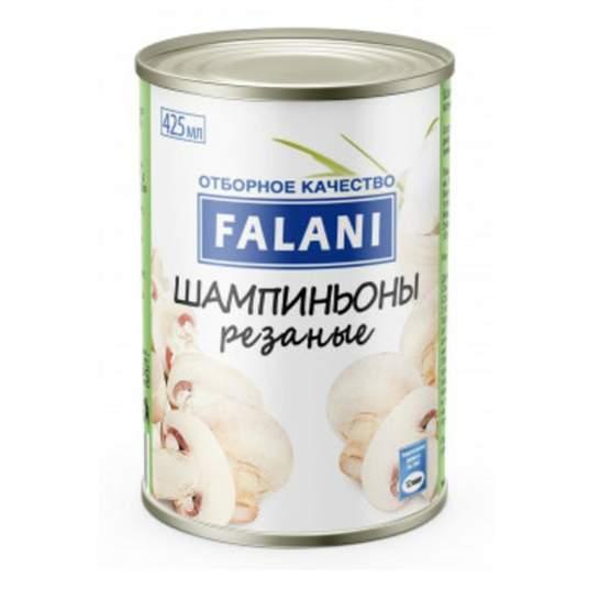 Грибы Шампиньоны резаные FALANI 400г шт  - интернет-магазин Близнецы
