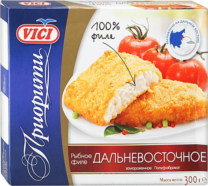 Рыбное филе Дальнев в панир  VICI  300г - интернет-магазин Близнецы