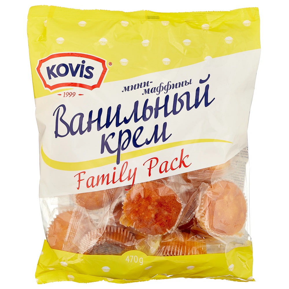 Кекс Ковис Мини Ванильный крем 470г - интернет-магазин Близнецы