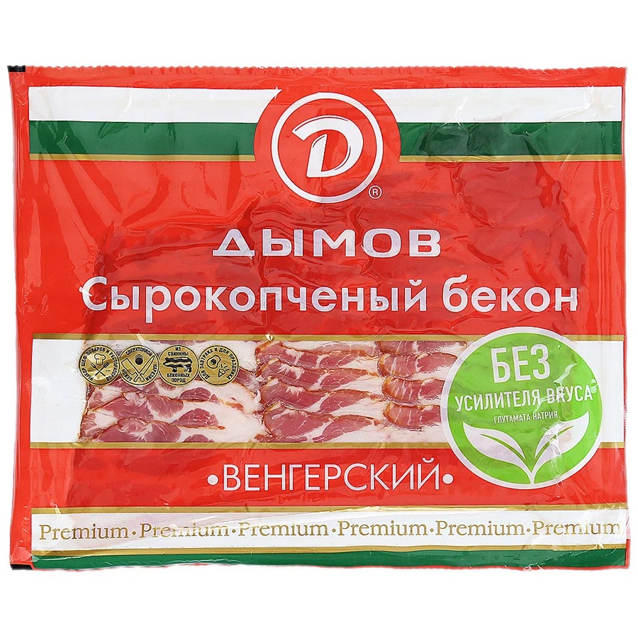 Нарез Бекон Венгерский с к  Дымов  200г - интернет-магазин Близнецы