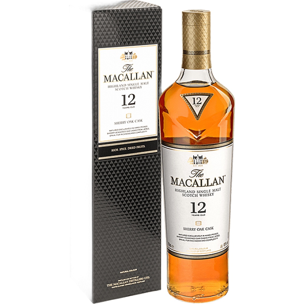 Виски Макаллан Шерри Ок 12 лет под уп бут  Шотландия  - интернет-магазин Близнецы