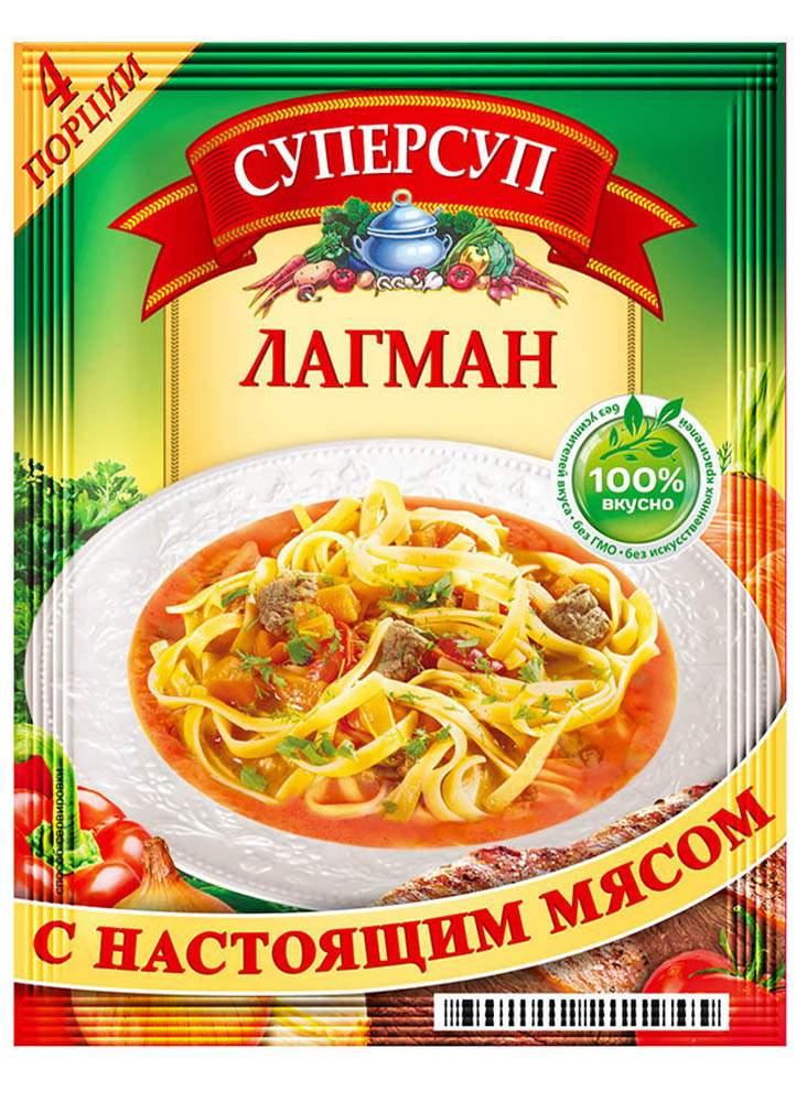 Суп Русский продукт Суперсуп Лагман быстрого приготовления 70г.