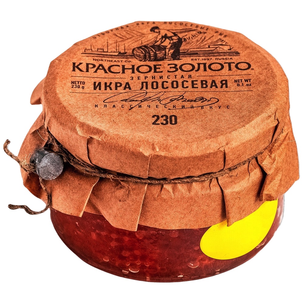 Икра лососев (нерка)  Красное золото  230г ст  - интернет-магазин Близнецы
