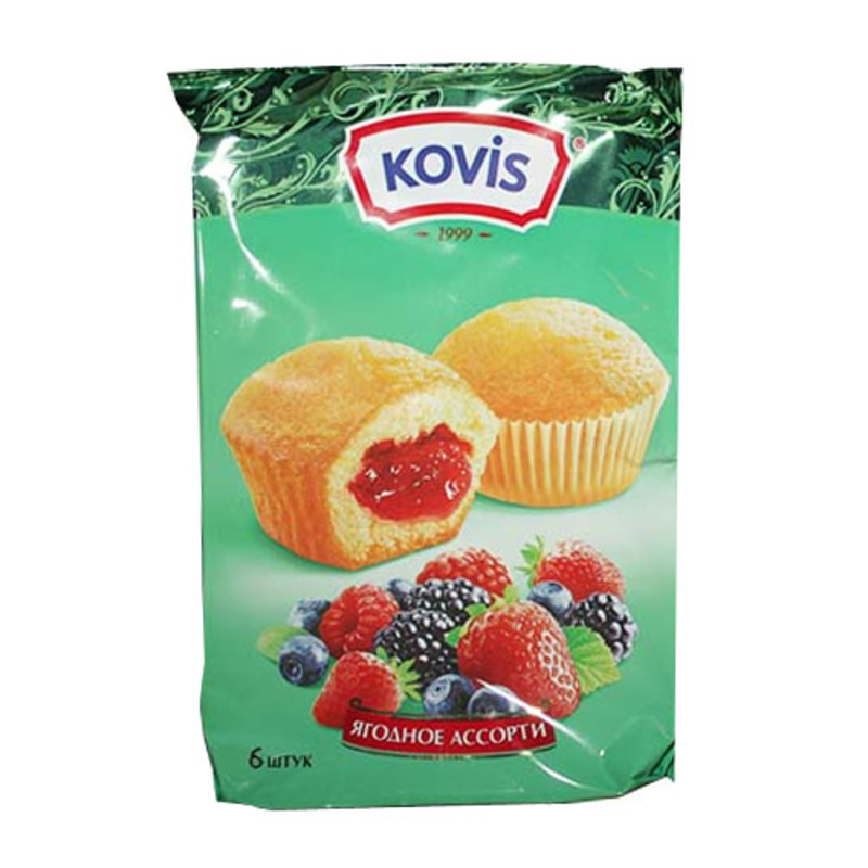 Кекс Ковис Мини Ягодное Ассорти уп 200г - интернет-магазин Близнецы