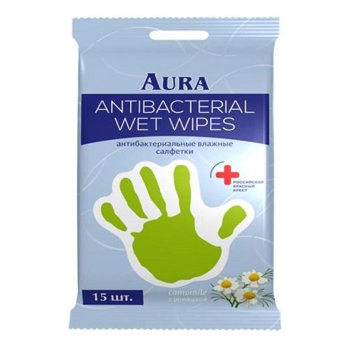 Салф Влажн Аура 15шт Лимон Ромашка  - интернет-магазин Близнецы