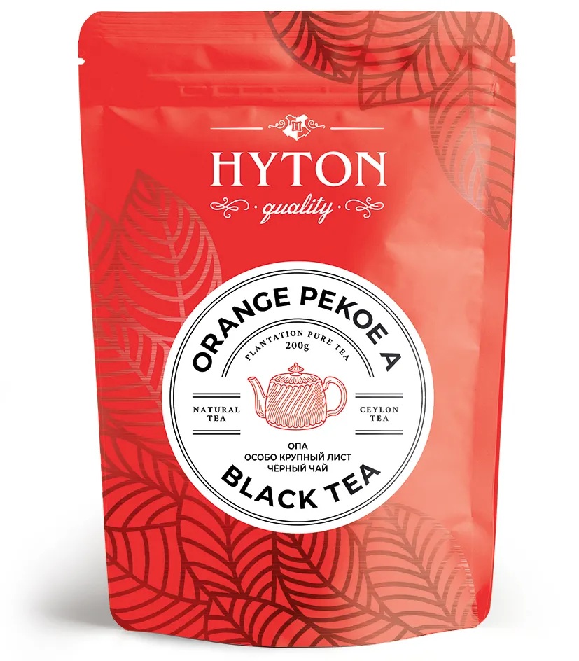 Чай Hyton Orange Pekoe черн крупнолист 200г - интернет-магазин Близнецы