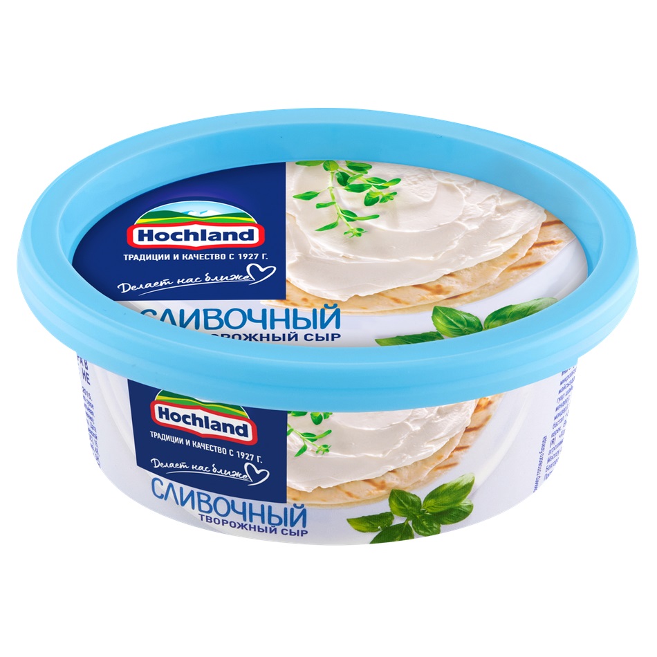 Сыр творожный Hochland сливочный 60%, 140 г