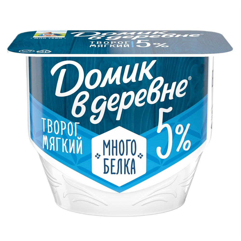 Творог 5% мягк  Домик  Лианозово  150г шт - интернет-магазин Близнецы