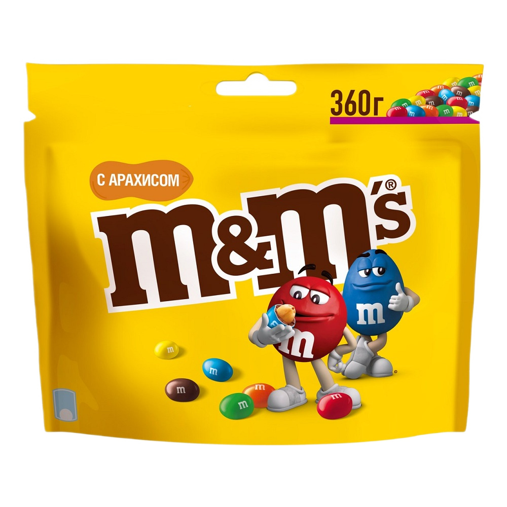 Драже М & M с арахисом уп 360г - интернет-магазин Близнецы