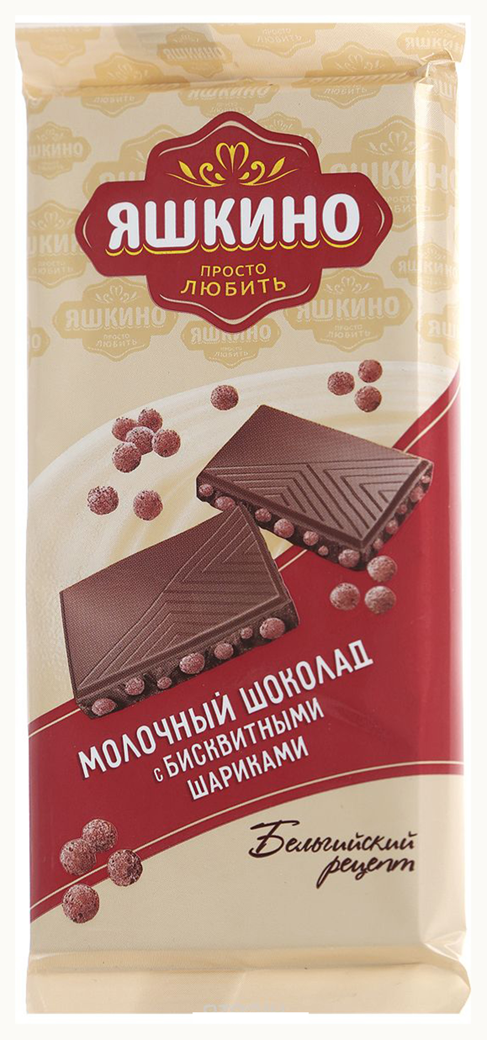 «Яшкино», шоколад молочный с крекером, 90 г