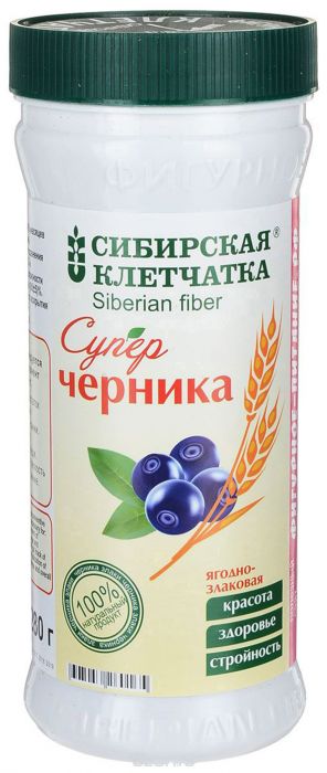 Клетчатка Сибирская суперчерника 280г - интернет-магазин Близнецы