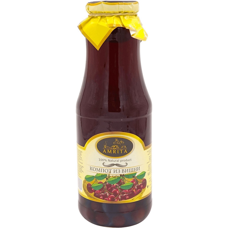 Компот Вишня Амрита  Армения  1.0л бут    - интернет-магазин Близнецы