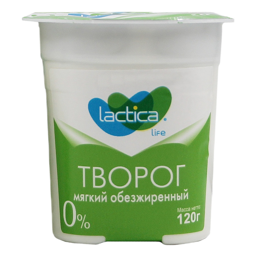 Творог мягкий 0% Лактика 120г шт - интернет-магазин Близнецы