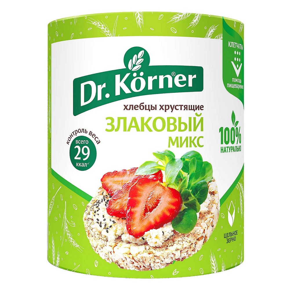 Хлебцы Dr.Korner злаковый микс без соли, 90 г